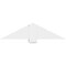 Ekena Millwork Kennewick Architectural Grade PVC Gable Bracket, 48"W x 12"H x 6"D x 6"F, 6/12 Pitch GBP048X12X0606KEN00 - alternate 3